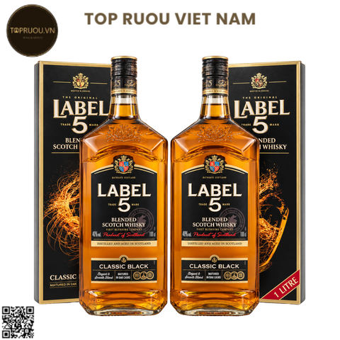 Combo 2 Chai Whisky Label 5 - 1000ml - 40% - Scotland