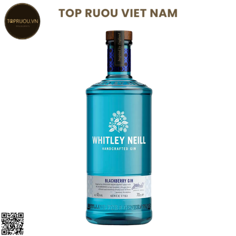 Gin Whitley Neill Blackberry (Mâm Xôi Đen) - 700ml - 43% - England
