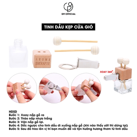 Tinh Dầu Treo, Kẹp Cửa Gió Xe Hơi, Tủ Quần Áo, Nhà Tắm, Quạt Gió