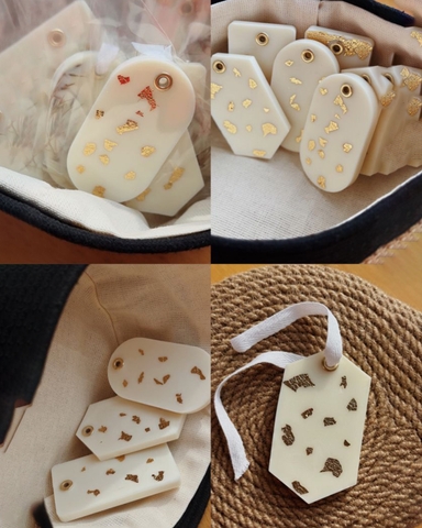 Sáp Thơm Treo  Dát Vàng Dành Cho Tủ Quần Áo, Tủ Giầy Dép, Xe Hơi