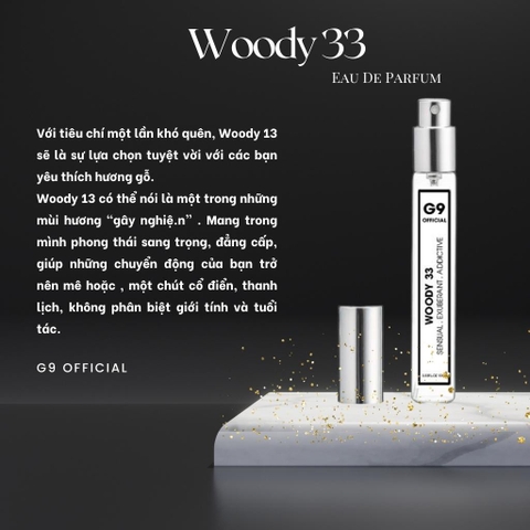 Tinh Dầu nước hoa Woody 33 EDP