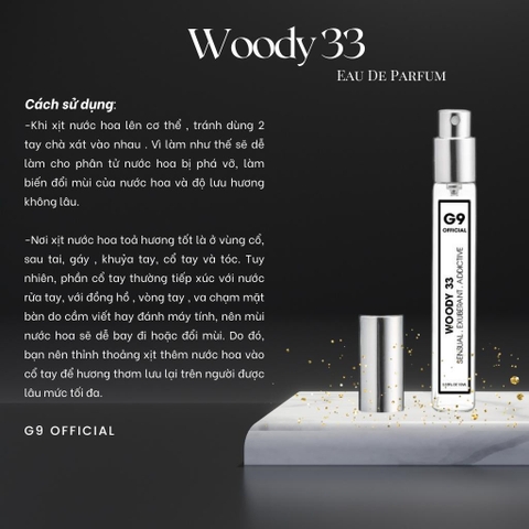 Tinh Dầu nước hoa Woody 33 EDP