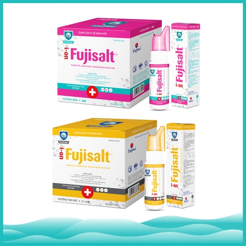 Dung Dịch Vệ Sinh Mũi I-ON Fujisalt - Hộp 12 Chai