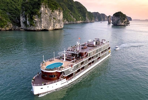 TOUR DU THUYỀN HERITAGE 2 NGÀY 1 ĐÊM THĂM VỊNH 5 SAO