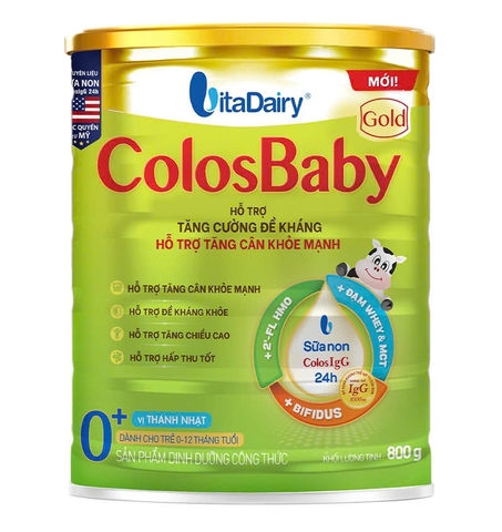 Sữa Colosbaby Gold 0+ 800g (Mới) (0 - 12 tháng tuổi)