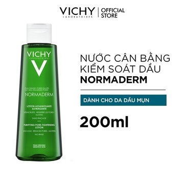 Nước Cân Bằng Vichy Giảm Bóng Dầu, Se Lỗ Chân Lông 200ml