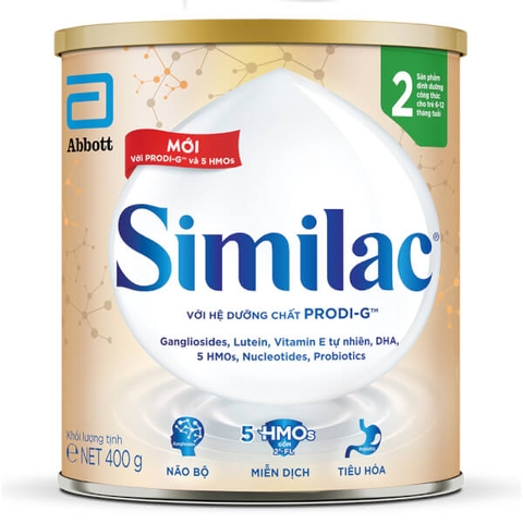 Sữa Similac 5G số 2 400g (6-12 tháng) - Abbott