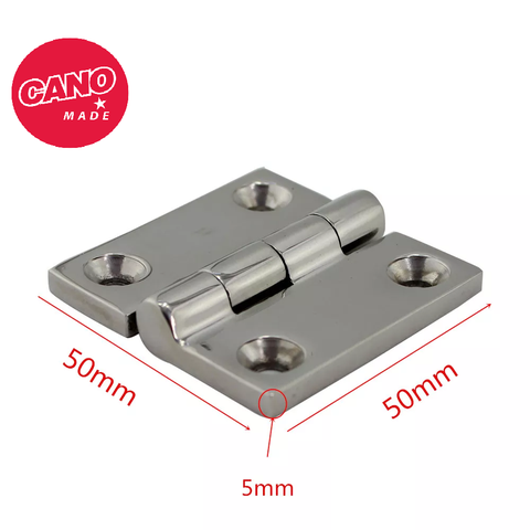 Bản Lề Hình Vuông Kích Thước 50x50mm, Dày 5mm , Chất Liệu inox 316