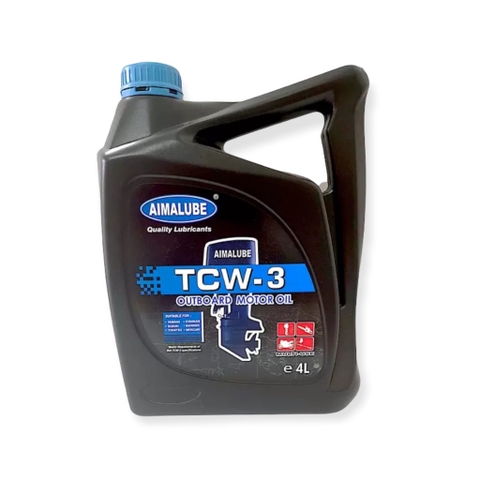 Nhớt 2 Thì AIMALUBE TCW3 - dung tích 4 Lít Cho Động Cơ 2 Kỳ, Cano 2 Thì , Xăng Pha Nhớt Tỷ Lệ 1:30