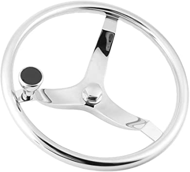 Vô Lăng Cano Inox 316 Model 7319SRF1 , Đường Kính 338mm, vặn ốc , 3 cánh