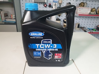 Nhớt 2 Thì AIMALUBE TCW3 - dung tích 4 Lít Cho Động Cơ 2 Kỳ, Cano 2 Thì , Xăng Pha Nhớt Tỷ Lệ 1:30