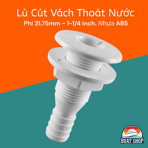 31.75mm Ống Lù Nhựa, Đường Kính 31.75mm ~ 1-1/4 inch, Màu Trắng