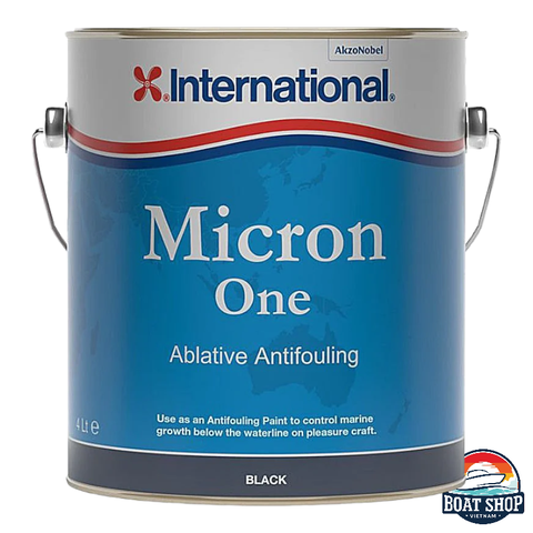 Sơn Chống Hà INTERNATIONAL MICRON ONE BLACK - Màu Đen Dung Tích 4 Lít, Cho Du Thuyền, Tàu Cano Composite