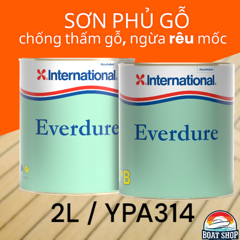 Sơn Bảo Quản Gỗ EVERDURE cho Tàu Du Thuyền, Hãng International, Xuất Xứ: NewZealand, Dung Tích 8L/ KIT