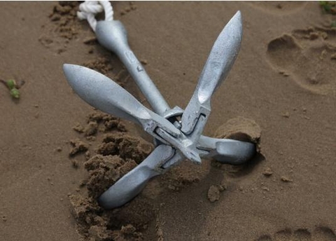 3.2Kg Neo Chùm Thép Mạ Kẽm, Xếp Gọn Nặng 3.2kg, Cho Tàu Cano