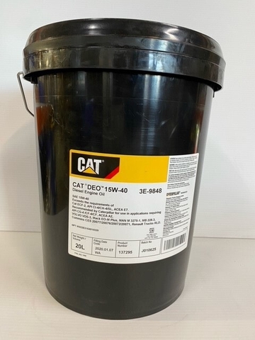 Dầu Nhớt Động Cơ Diesel CAT DEO 15W-40, Mã 3E9848, Dung Tích 20L 3E-9848