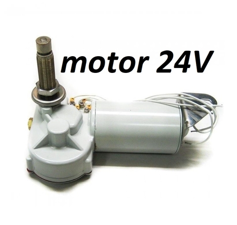 24V Motor gạt Mưa Vetus RW02A 24V, Trục 50mm, 16 Răng Rơ Nia, Dành Cho Tàu Thuyền Hàng Hải Cano