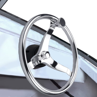 Vô Lăng Cano Inox 316 Model 7319SRF1 , Đường Kính 338mm, vặn ốc , 3 cánh