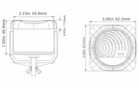 SFWA1-01 Cảm Biến Báo Mức Nước 12V, 20A, Báo Âm Thanh 95DB, Cho Bơm Nước Lườn