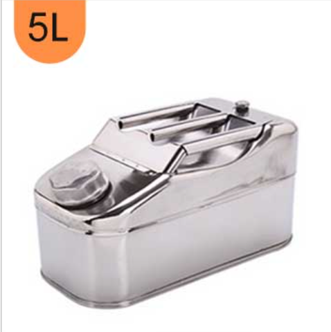 Thùng Xăng Dự Phòng Inox 5 Lít 35x17x18 , 5L, Bình Xăng Dự Phòng INOX