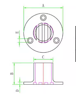 Ống Thoát Nước Sàn Inox 316 Phi 25mm, Kích Thước 53x29mm