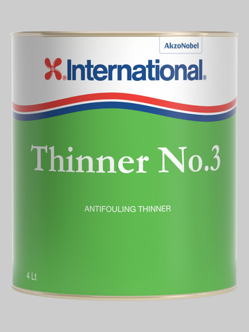 Dung Môi Pha Sơn International Thinner No. 3 Cho sơn Chống Hà Du thuyền, Dung Tích 4 Lít, Không Màu
