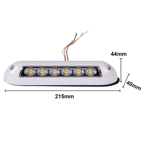 Đèn Led Chiếu Mái Hiên Ngoài Trời 12V/24V Cho Tàu Cano, RV, Đa Năng, Chống Nước, Kích Thước 205x4x4mm, Mã  S40335-3