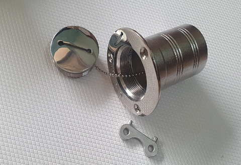 Nắp Xăng GAS 50mm,  Inox SS316, Có Chìa Rời, Đường Kính 50mm, Mã S30603-22 Hàng Mới 100%