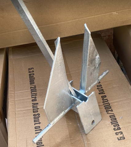 Neo Xếp 5Kg Danforth Thép Mạ Kẽm, Cho Tàu Cano, Nặng 5kg, Tặng Kèm Dây 20 mét, Mã BS30858-5