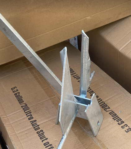 Neo Xếp 5Kg Danforth Thép Mạ Kẽm, Cho Tàu Cano, Nặng 5kg, Tặng Kèm Dây 20 mét, Mã BS30858-5