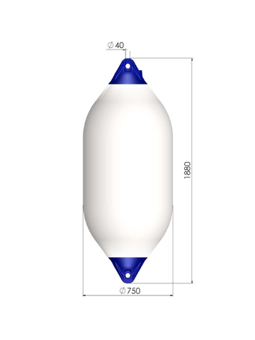 Đệm Chống Va Polyform, Kích Thước 1455x590mm, Màu Trắng, Mã F13, Hàng Mới 100%