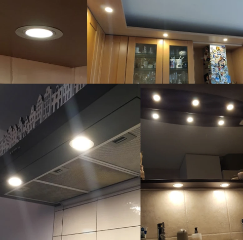 Đèn Ốp Cabin 12V, Chất Liệu Thép Không Gỉ Inox, Đường Kính 72mm