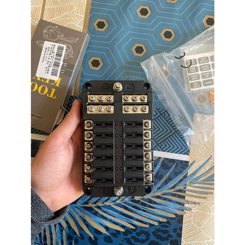 Hộp Cầu Chì 12Way, Điện Áp 12V, 24V