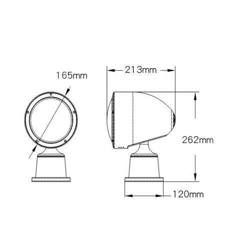 Đèn Pha LED trắng 12V, 45W Điều Khiển Remote Không Dây Từ Xa, Màu Trắng, 6000k, Hãng Geinuine Mã GM-EP-SL0011R