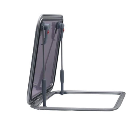 Cửa Nóc Khung Nhôm, Kính Acrylic, Kích Thước trong (442x442)mm, ngoài (507x507)mm, Mã: BS0095AA44, Dùng cho Tàu Thuyền, Không Hiệu, Hàng mới 100%