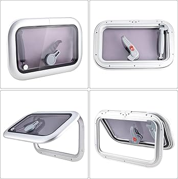 Cửa Nóc Nhôm, KÍNH Acrylic , Kích Thước trong 260x343mm, ngoài 408x625mm, MÃ BS-0089AA02, hàng mới 100%