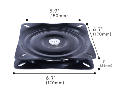 Miếng Đế Xoay Cho Ghế Tàu Cano, Xoay 360 độ , Miếng Đế Cho Chân ghế, hoặc ghế tàu cano tiện dụng , Mã DF7060