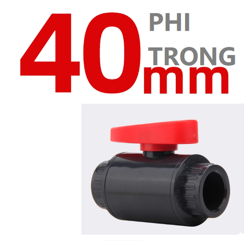 Van Khoá Ống Van bi Sanking PVC Phi Trong Dùng Cho Ống 20 25 32 50 63 75 110, Chuyên Cho Hồ Cá