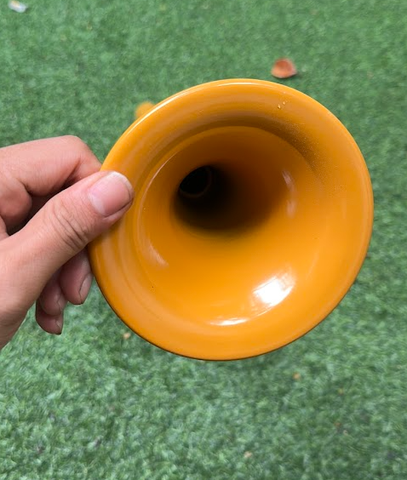 Còi Điện 24V Màu Vàng Loại Lớn Cho Xe Tải, Tàu Sà Lan 1280dB, Dài 46cm