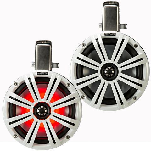 Cặp Loa đã lắp vào vỏ loa, mã: 45KMTC8W, không có dây, chống nước Kicker 150W-300W Full Range, , dải tần: 30-21k, đường kính: 8 Inch ~ 28.6cm, hiệu Kicker,