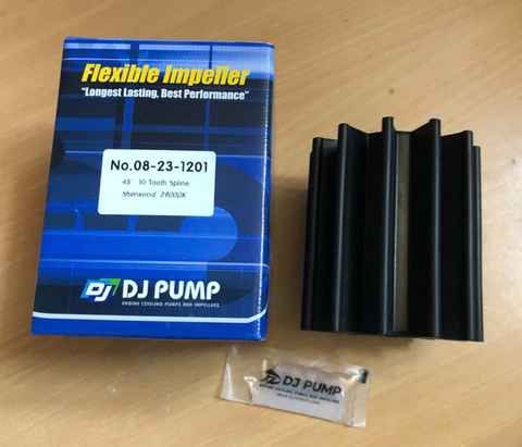 Cánh Bơm Nước Biển DJ PUMP mã 08-23-1201 (tương đương Sherwood 29000K) 10 răng,