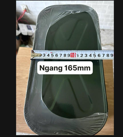 Thùng Xăng Dự Phòng Đựng Dầu Bằng Sắt 20L , Dày 1mm, Nặng 3.8Kg Siêu Cứng, Kích Thước 44x35x16cm, Thùng Sắt đựng xăng dầu bền bỉ an toàn