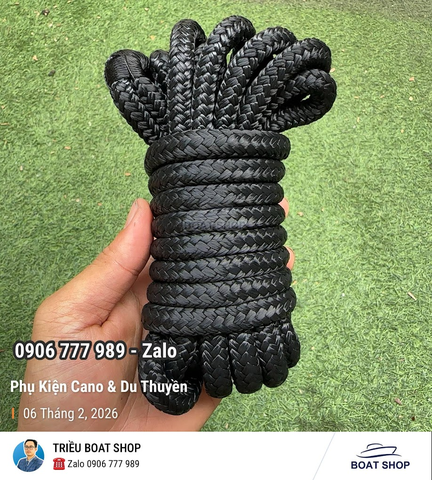 Dây Buộc Tàu Nylon phi 10mm, Dài 4M6 dùng cột tàu Cano, Treo Phao Đệm Chống Va, Mã BSR10