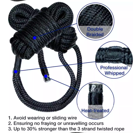 Dây Buộc Tàu Nylon Siêu Mềm, Phi 22mm dùng cột tàu Cano, Du Thuyền, Bán Theo Mét , Mã  BS20214-22