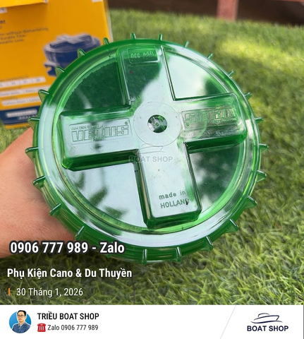 Bộ Lọc Khử Mùi Vetus, Chất Liệu Nhựa, Cỡ Lớn Phi Ống Tùy chọn Phi 16, 19, 25 , 38mm