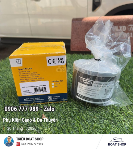 Hộp lọc không mùi Vetus chức năng kép dành cho loại Bộ lọc NSF