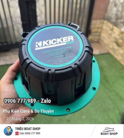 Cặp Loa KICKER Premium Đường Kích 8 Inch ~ 200mm, Công Suất RMS 200- Peak 400W, Mã 51MSS8  8
