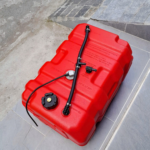 Thùng Xăng Cano Cỡ Lớn, Chất Liệu Nhựa Cứng PE, Dung Tích 60L, Kích Thước 78x40x30cm Cho Tàu Cano, Tàu Thuyền, Máy Phát Điện