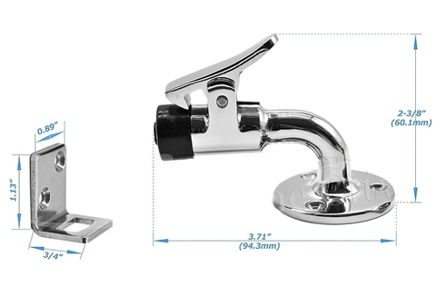 Chốt Giữ Cửa Inox 316 , Cong 90 độ, Chiều Dài 100mm, Mã S31145