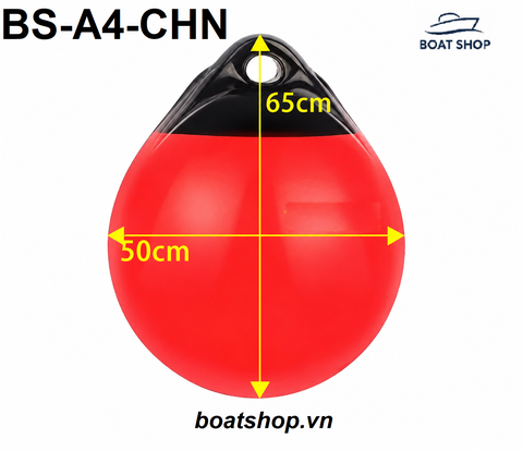 Đệm Chống Va Giọt Nước A4 ( Phao Đánh Dấu Neo ) Siêu Bền Kích Thước 65x50cm, Mã BS-A4-CHN, NSX Boat Shop Marine, Hàng Mới 100%